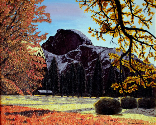 Yosemite - Olio su tavola telata 50 x 40